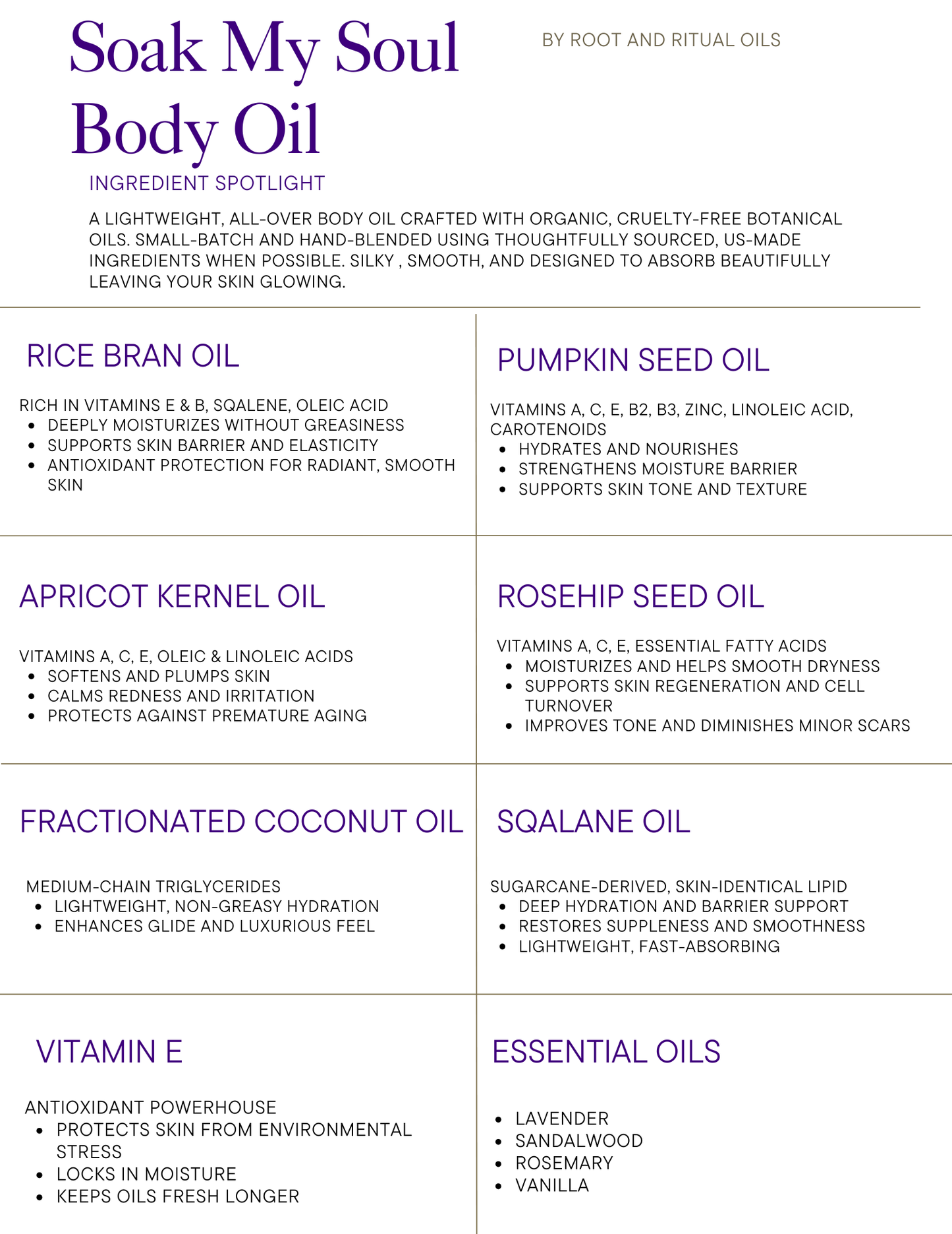 Soak My Soul Body Oil