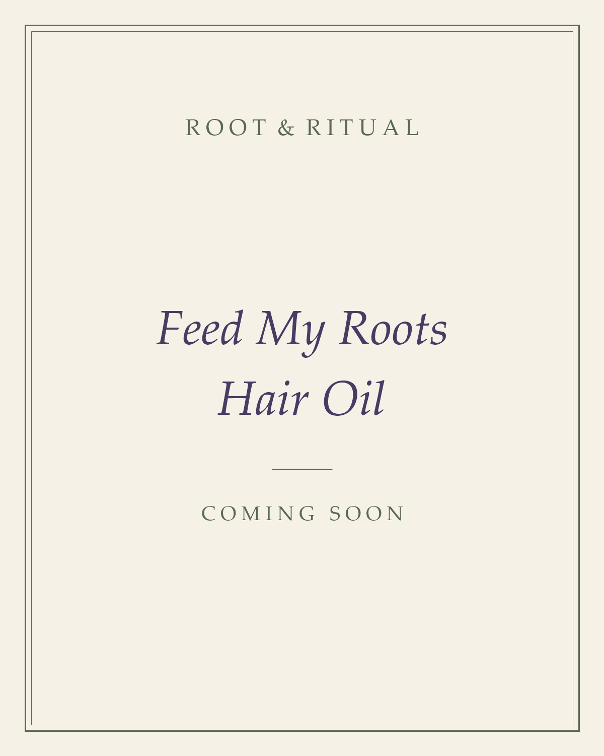 Feed My Roots Hair Oil