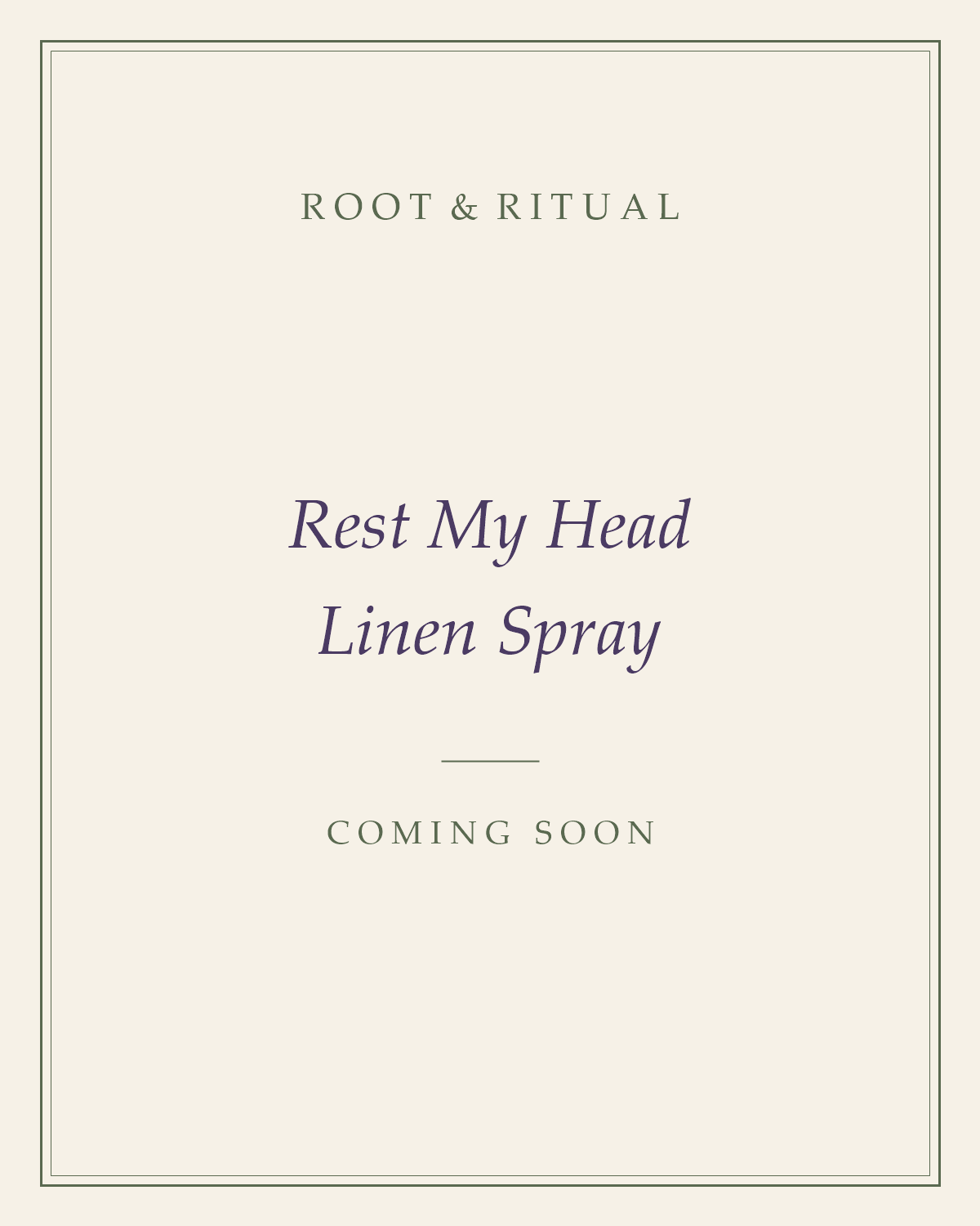 Rest My Head Linen Spray